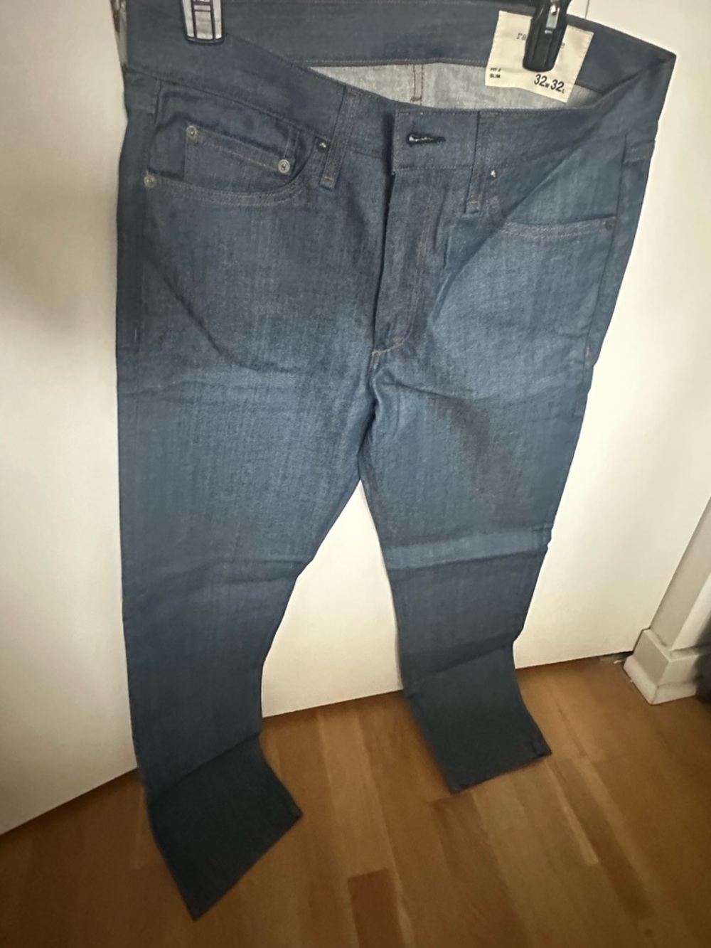 Rag and Bone Slim Straight Men’s Jeans in Dark Blue Denim